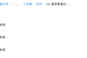 高思教育初中语文